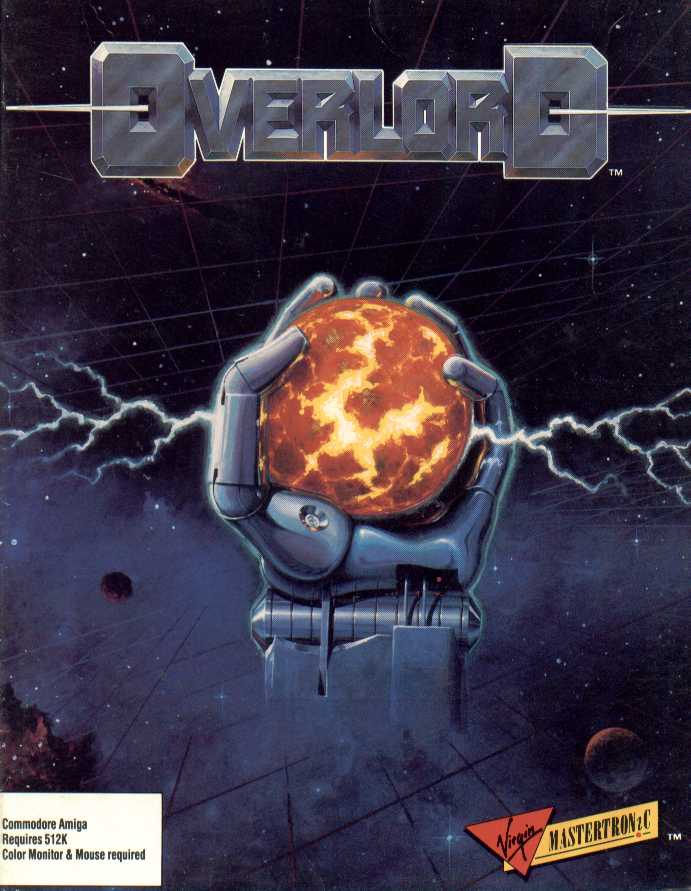 Overlord box art for Amiga